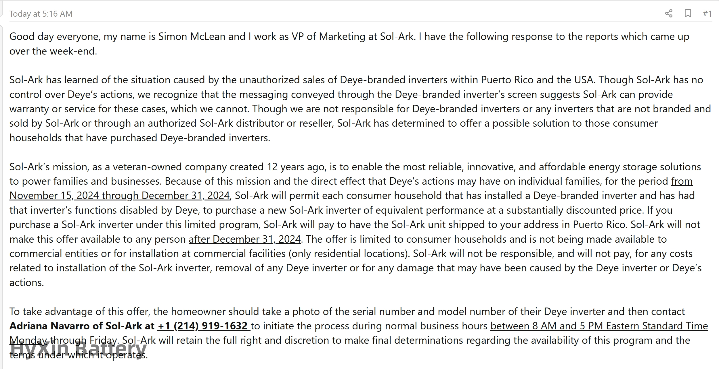 Sol Ark Breaking News: Sol-Ark and Deye Inverter Dispute