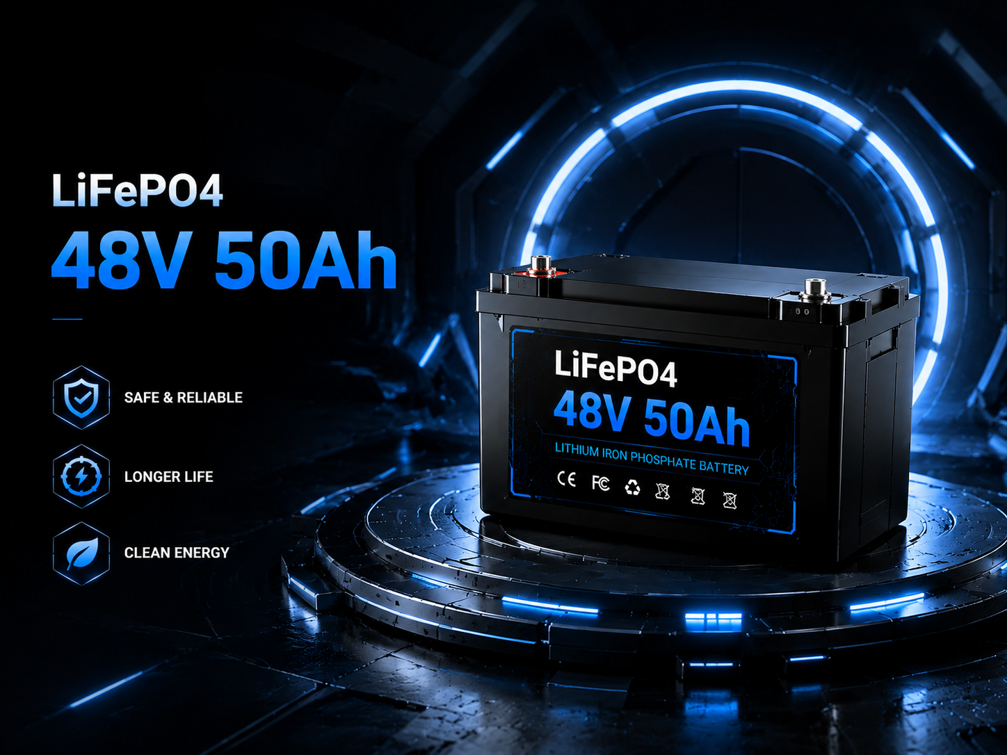 News 9ニュース 48V 50Ah LiFePO4 HighTech Futuristic 4 3 News