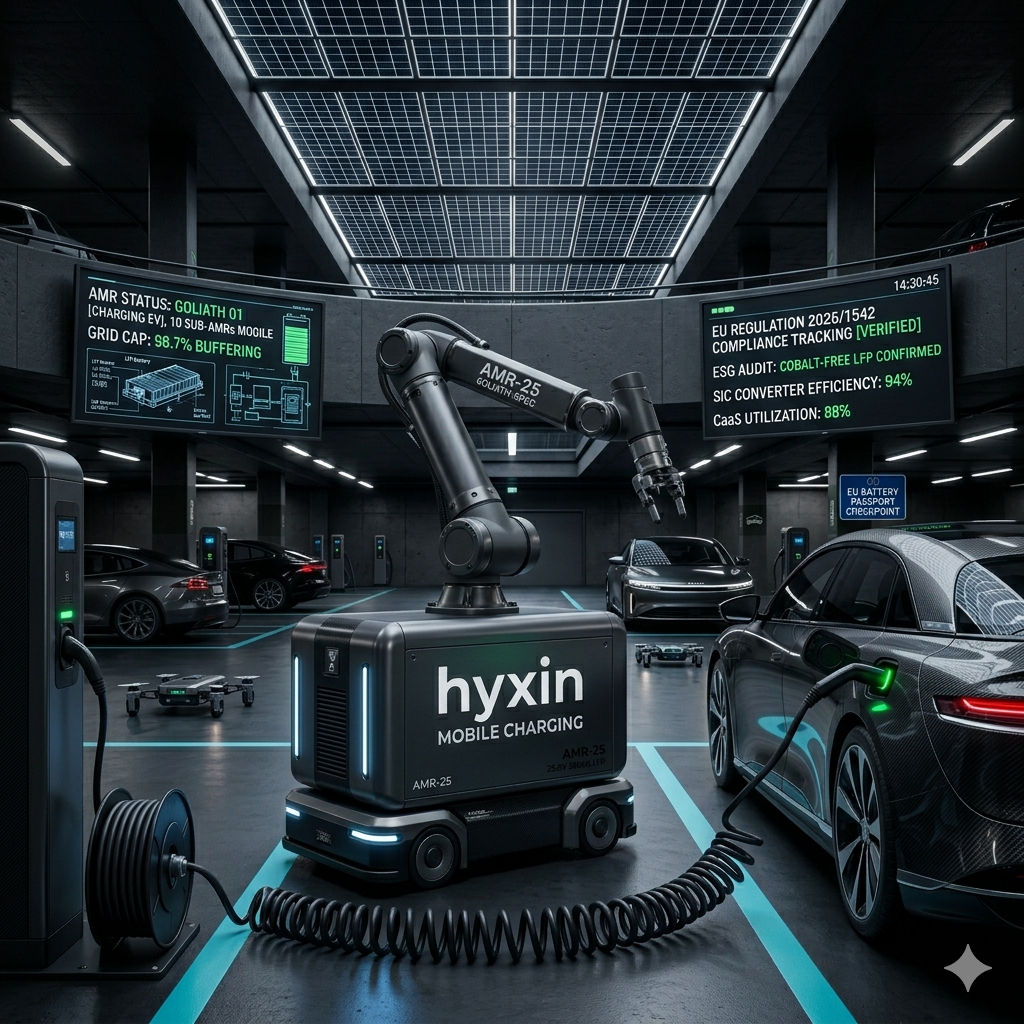 hyxin AMR Intelligent Mobile Charging Station 2026 Report: AMR Mobile Charging & 25.6V 300Ah LFP Battery Analysis