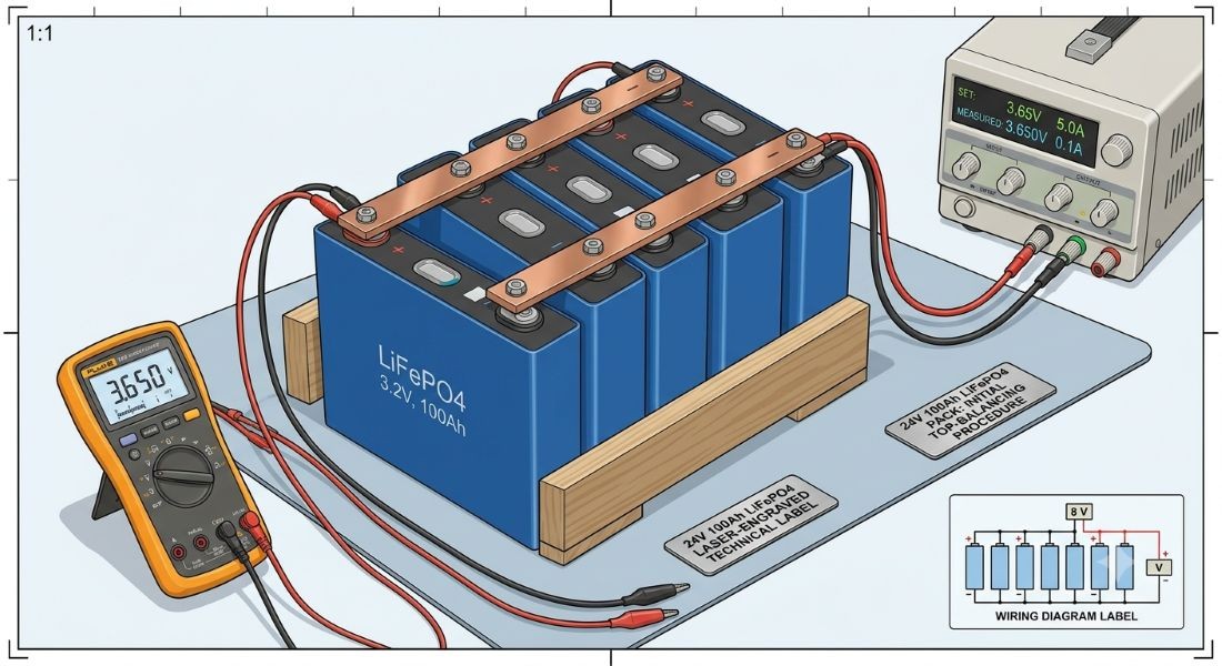 Balancing Guide for 24V 100Ah LiFePO4 Battery Packs 1 LiFePO4 Balancing Guide for 24V 100Ah LiFePO4 Battery Packs